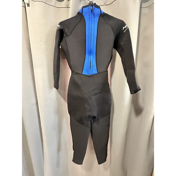 Discovery Cove Ocean Tec Long Sleeve Back Zip Full Wetsuit Black Womens Size 4 - Picture 2 of 3